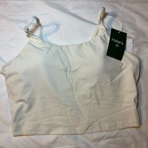Halara Off-White Crop Tank Top